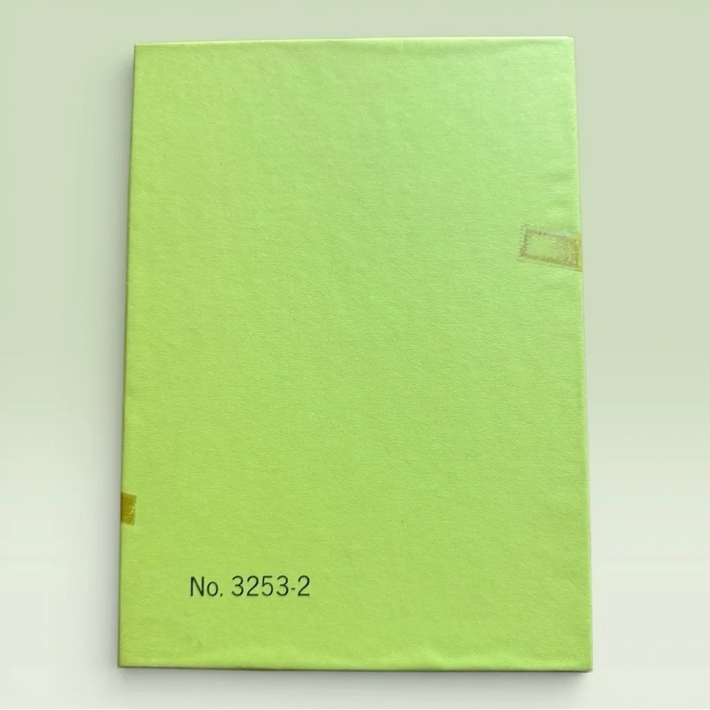 Vintage Tri-Fold Cardstock Self-Mailing Note Cards w/Gold Circular Seals